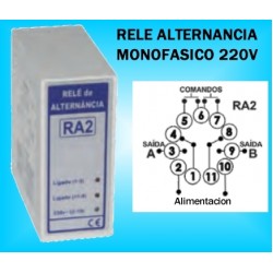 Rele de Alternancia 2 Bombas Motores Monofasico 230V