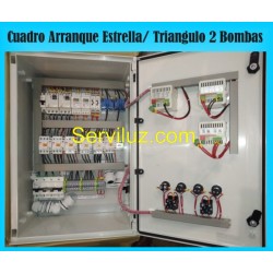 Cuadro Electrico 2 Bombas con Arranque Estrella Triangulo de 7.5 Kw 10 HP