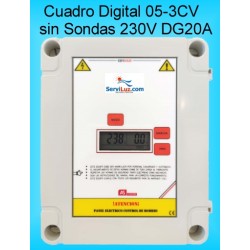 Cuadro Electrico Digital para Bombas Hasta 3CV-HP CSD1DG20A