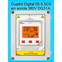 Cuadro Electrico Digital para Bombas Hasta 5,5CV-HP Trifasico DG31- 1A