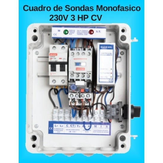 Cuadros de Sondas para bomba Sumergibles 3.00 HP monofásico Pozo MAXGE Cuadros de Sondas para bomba Sumergibles 3.00 HP monofásico Pozo MAXGE