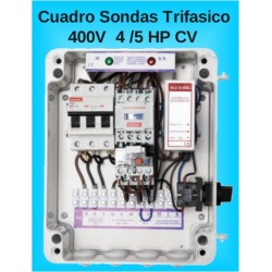 Cuadros de Sondas para bomba Sumergibles 4-5 HP Trifasico Pozo MAXGE