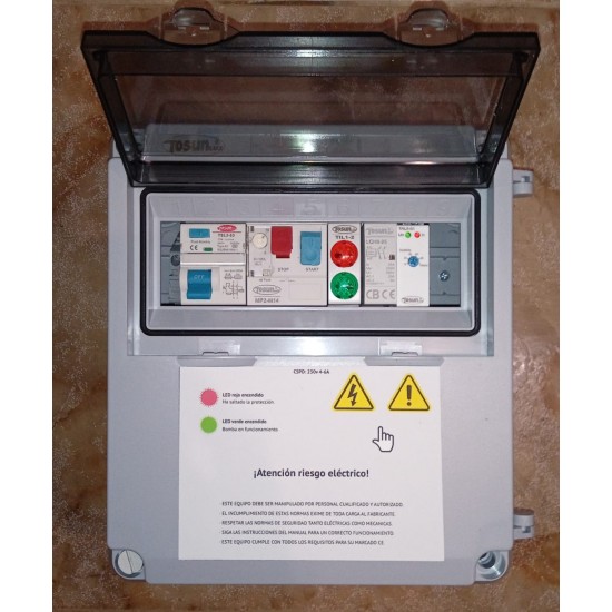 Cuadro Eléctrico de Sondas para Bomba de Pozo Motor Monofásicos 3 HP