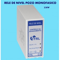 Rele de Nivel para Sondas de Pozo Liquidos Conductivos 230V Monofasico