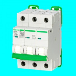 Interruptor Magnetotérmico de 20A 6KA Automático 3P Curva C