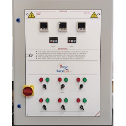 Cuadro para Ventilación Forzada de Aire con 2 Variadores de Frecuencia 6 Motores Control CO2