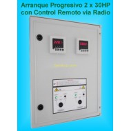 Armario Electrico para 2 Bombas de 30 HP con arrancadores Progresivos GSM