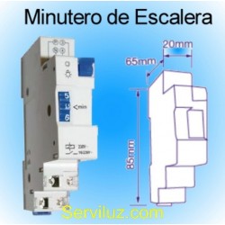 Minutero de Escalera Guias DIN