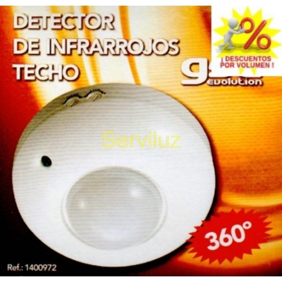 Interruptor Detector de movimiento de techo 360 1200w