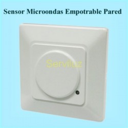 Detector de movimiento Sensor Microondas Empotrable de Pared