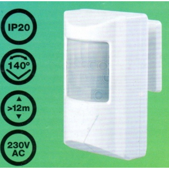 Detector de Movimiento Presencia orientable mini (PIR)