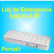 Luz de Emergencia Led 3W Portátil