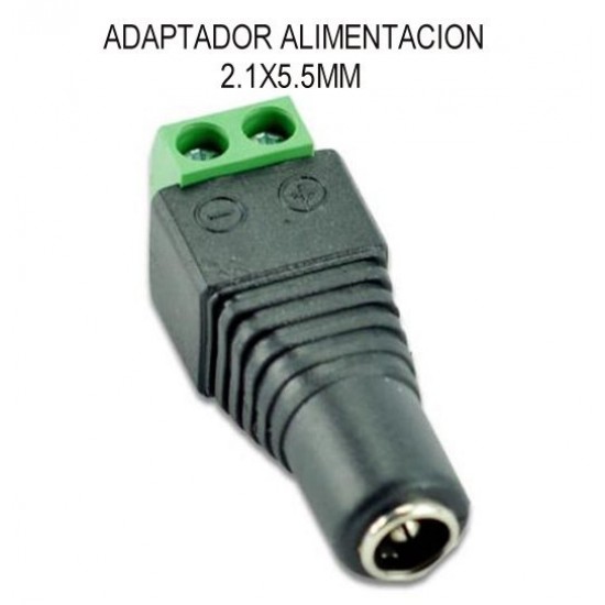 Adaptador Jack Alimentacion a bornas de tornillos para Tiras de 