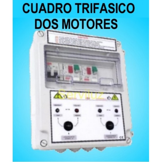 Cuadro Electrico Proteccion 2 Motores 400V Trifasico 0.75-1 HP CSD2-403