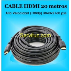 Cable HDMI 20m de Alta Calidad 1.4 Alta Velocidad y baja perdida