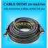 Cable HDMI 20m de Alta Calidad 1.4 Alta Velocidad y baja perdida