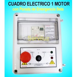 Cuadro Electrico 1 Motor Bomba Trifasico CSD-404+ Seta de Parada