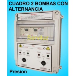 Cuadros 2 bombas en Alternancia Grupos de Presion  0,75-1 HP Trifásico CSD2A-403