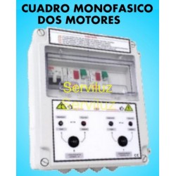 Cuadro Electrico Proteccion 2 Motores 230V Monofasico 0.33-0.50 HP CSD2-201