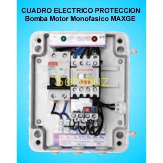 Cuadro Electrico  Proteccion 1 Bomba Motor Monofasico 2.00 HP MAXGE