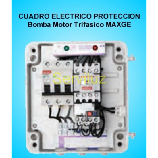 Cuadro Electrico  Proteccion 1 Bomba Motor Trifasico  3  HP MAXGE