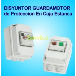 Disyuntor Guardamotor de Protección Motor de 1-1.60A en Caja Estanca