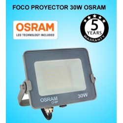 Foco Proyector LED 30W OSRAM IP65 4000K Exterior e Interior