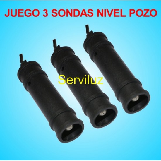 Kit 3 x Sondas de Nivel para Agua y Pozo Kit 3 x Sondas de Nivel para Agua y Pozo
