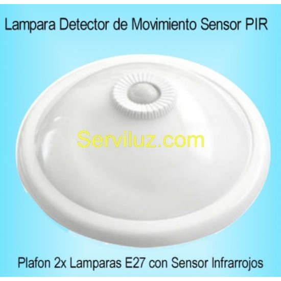 Lampara Sensor Detector de Presencia Movimiento Plafon PIR