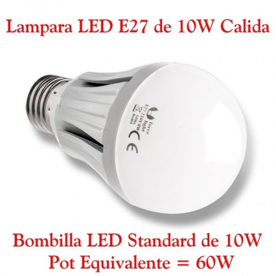 Bombilla LED E27 10W Bombilla LED E27 10W blanco cálido