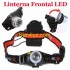 Linterna Frontal LED para cabeza o casco con zoom 500Lm