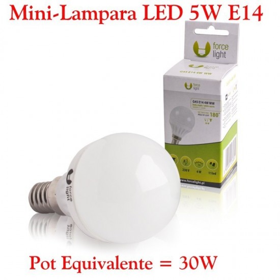 Mini Bombilla Lampara LED E14 5W Bombilla LED E14 5W Calida