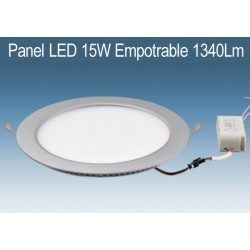 Panel DOWNLIGHT LED 15W Empotrable Blanco de 1340Lm