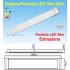 Regleta Pantalla LED 36w LED a 220v de 120cm (pot. Equiv. Fluore