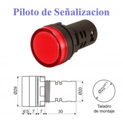 Piloto de Señalizacion LED a 220v