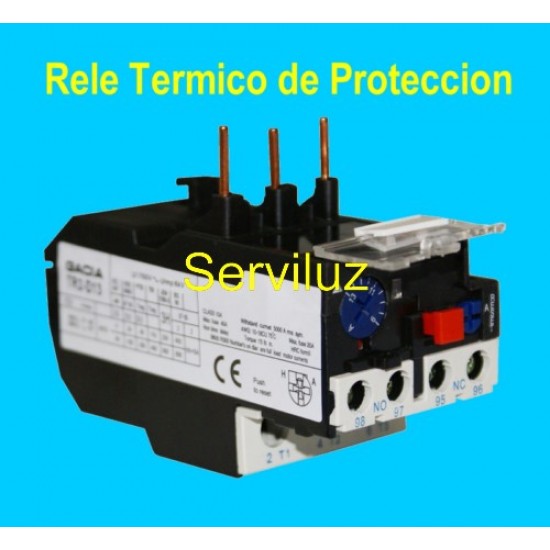 Rele Termico Proteccion de Sobrecarga Rango ajuste 5.5-8A