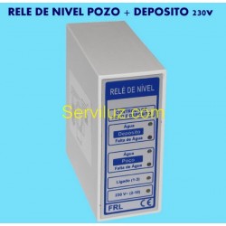 Rele de Nivel Pozo y Deposito Control Nivel de Liquidos 230V