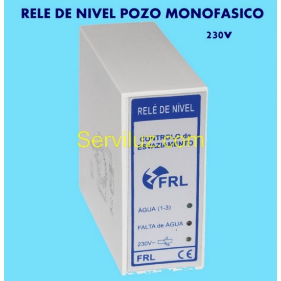 Rele de Nivel para Sondas de Pozo Liquidos Conductivos 230V Monofasico Rele de Nivel para Sondas de Pozo Liquidos Conductivos 230V Monofasico