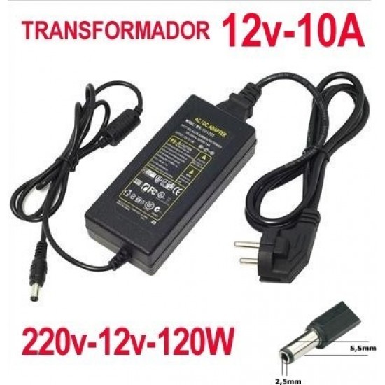 Transformador 12v-10 A- Transformador-Fuente de Alimentacion de 220v a 12v  10 Amp.